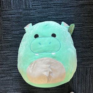 16” squishmallows hippo light green grey kellytoy